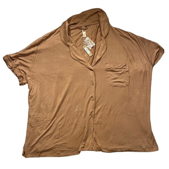 Skims 4XL Soft Lounge Short Sleep Pajama Set Camel MSRP $116 NWT - Picture 5 of 5